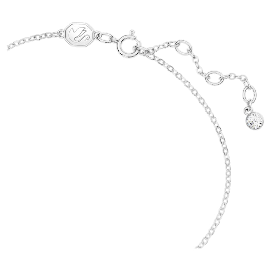 Bracciale Swarovski Hyperbola Volta Fiocco, Bianco, Placcato rodio