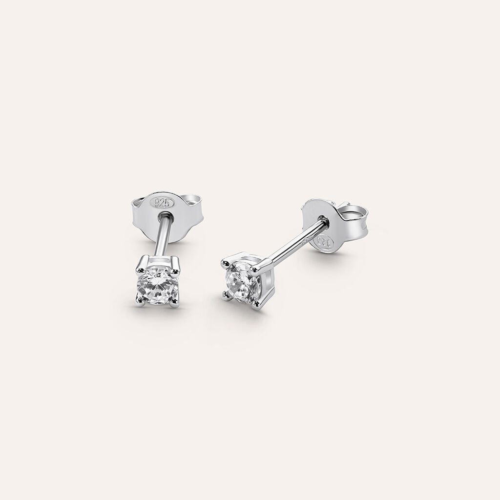 Orecchini a Lobo Stroili Silver Elegance Punti Luce Argento Cubic Zirconia