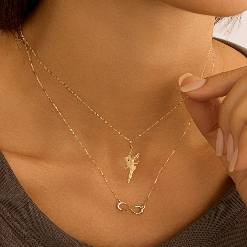 Collana Stroili Beverly Oro 9 Kt Centrale Infinito