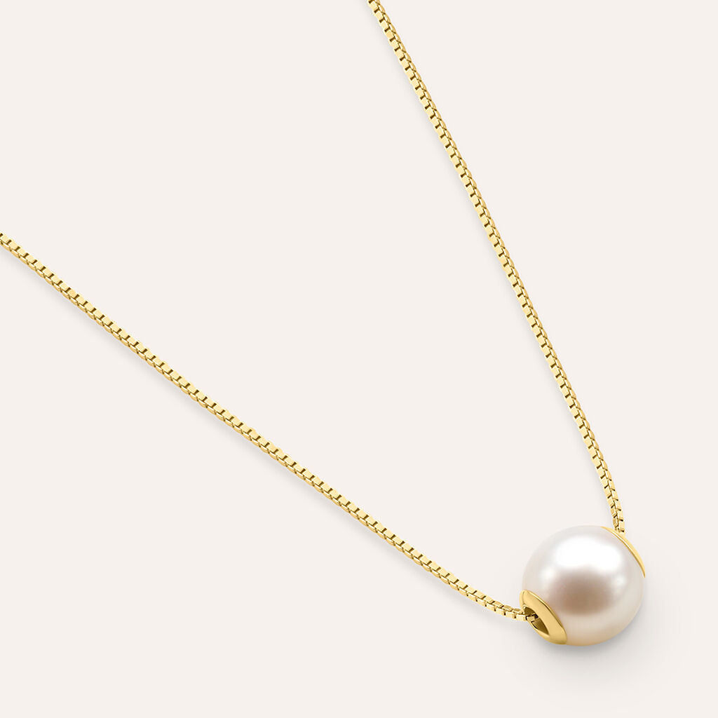 Collana Stroili Gabrielle Oro 9 Kt Perla Passante