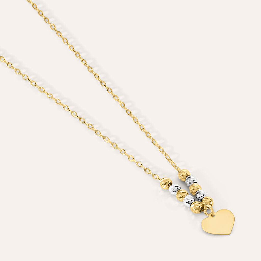 Collana Stroili Mon Petit Oro Giallo Con Charms Cuore