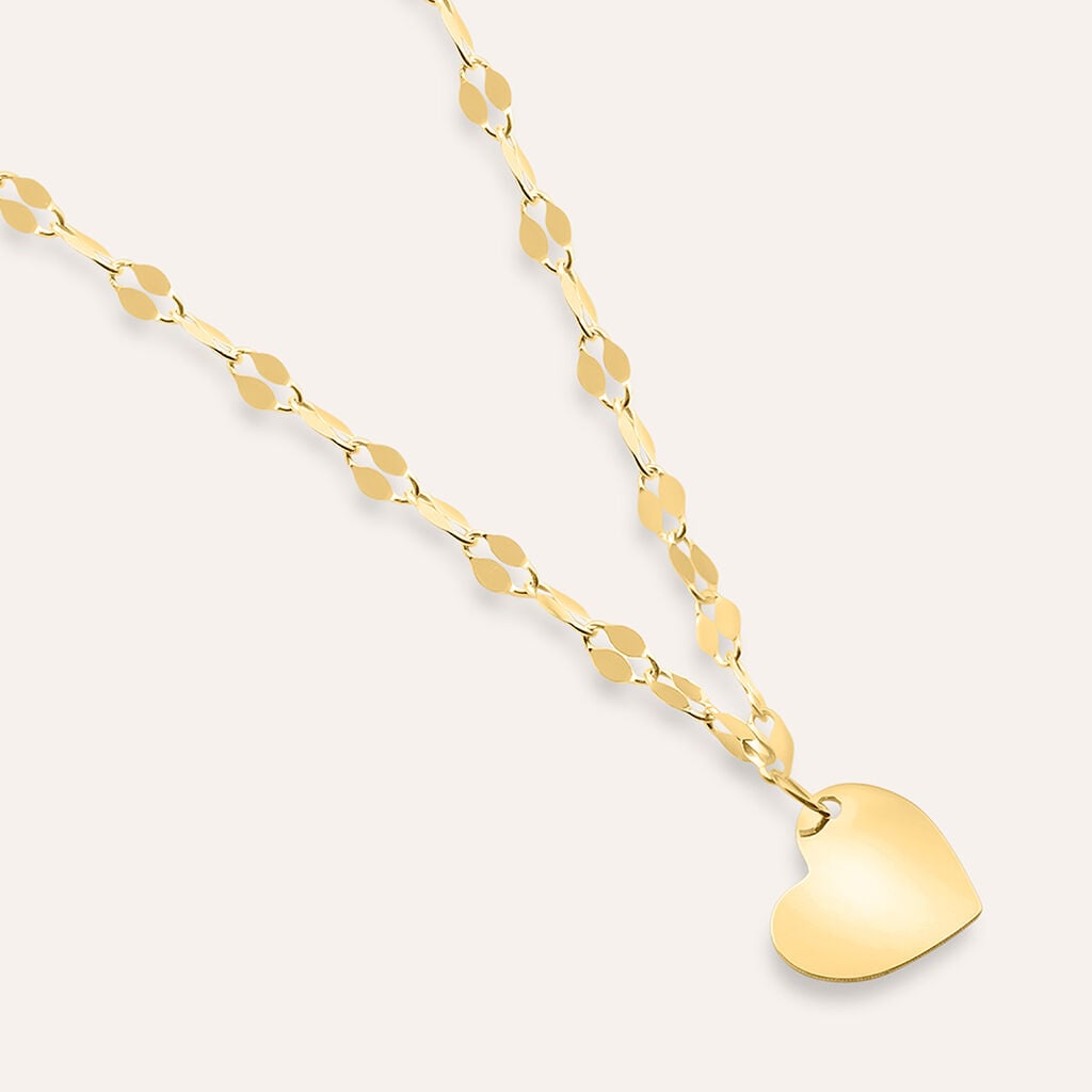 Collana Stroili Beverly Oro Giallo 9 Kt Pendente Cuoricino