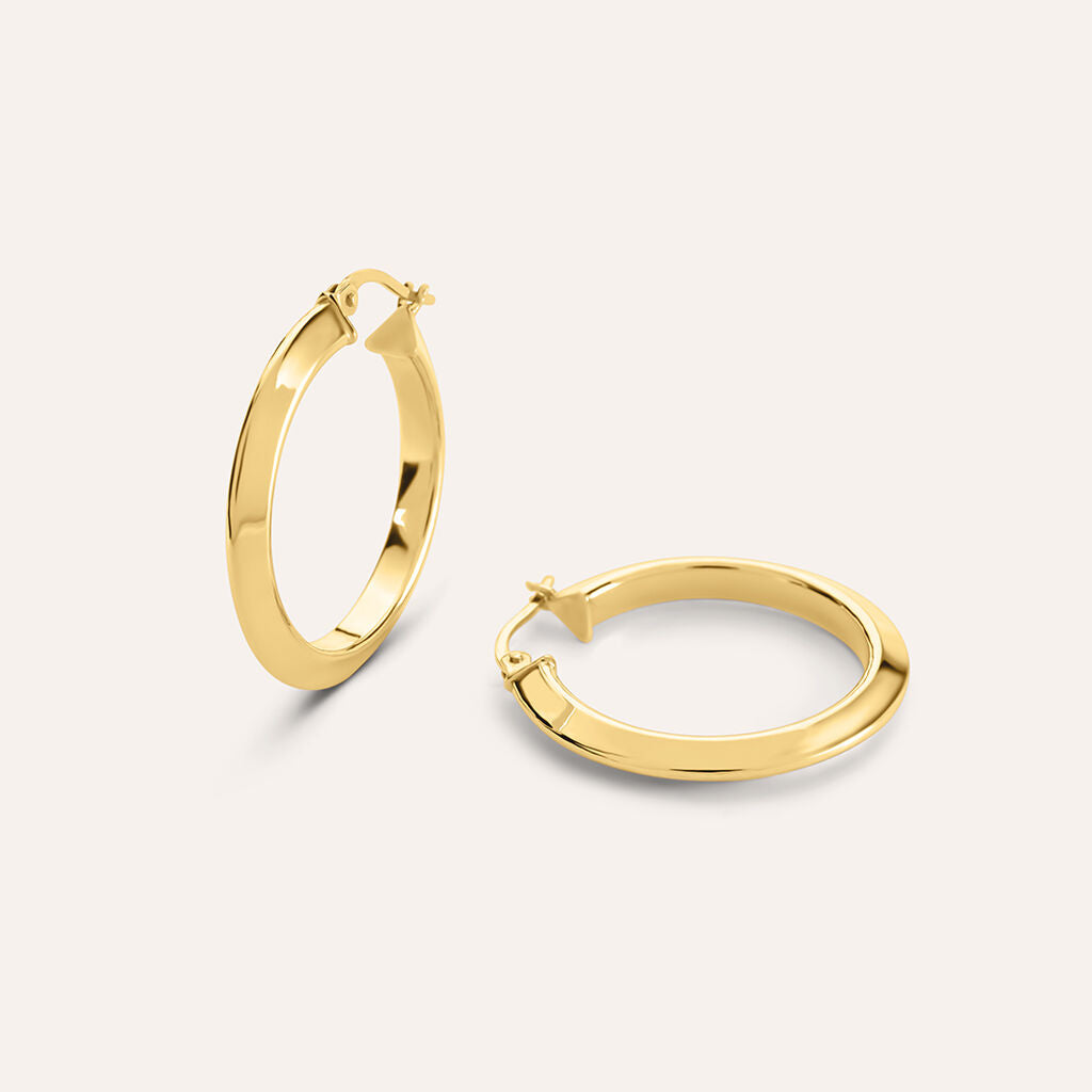 Orecchini a Cerchio Stroili Toujours Oro Giallo 9 Kt