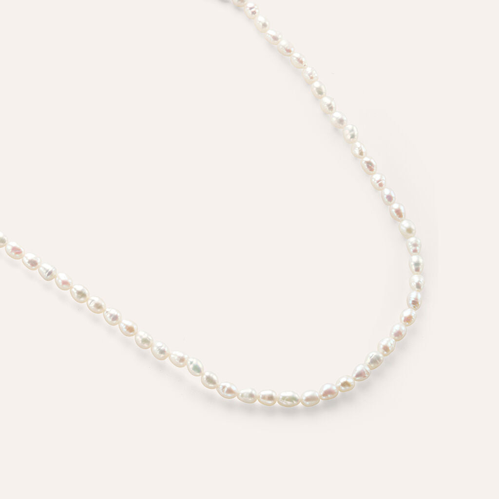 Collana Stroili Gabrielle Oro Giallo 9 Kt e Perle D'acqua Dolce