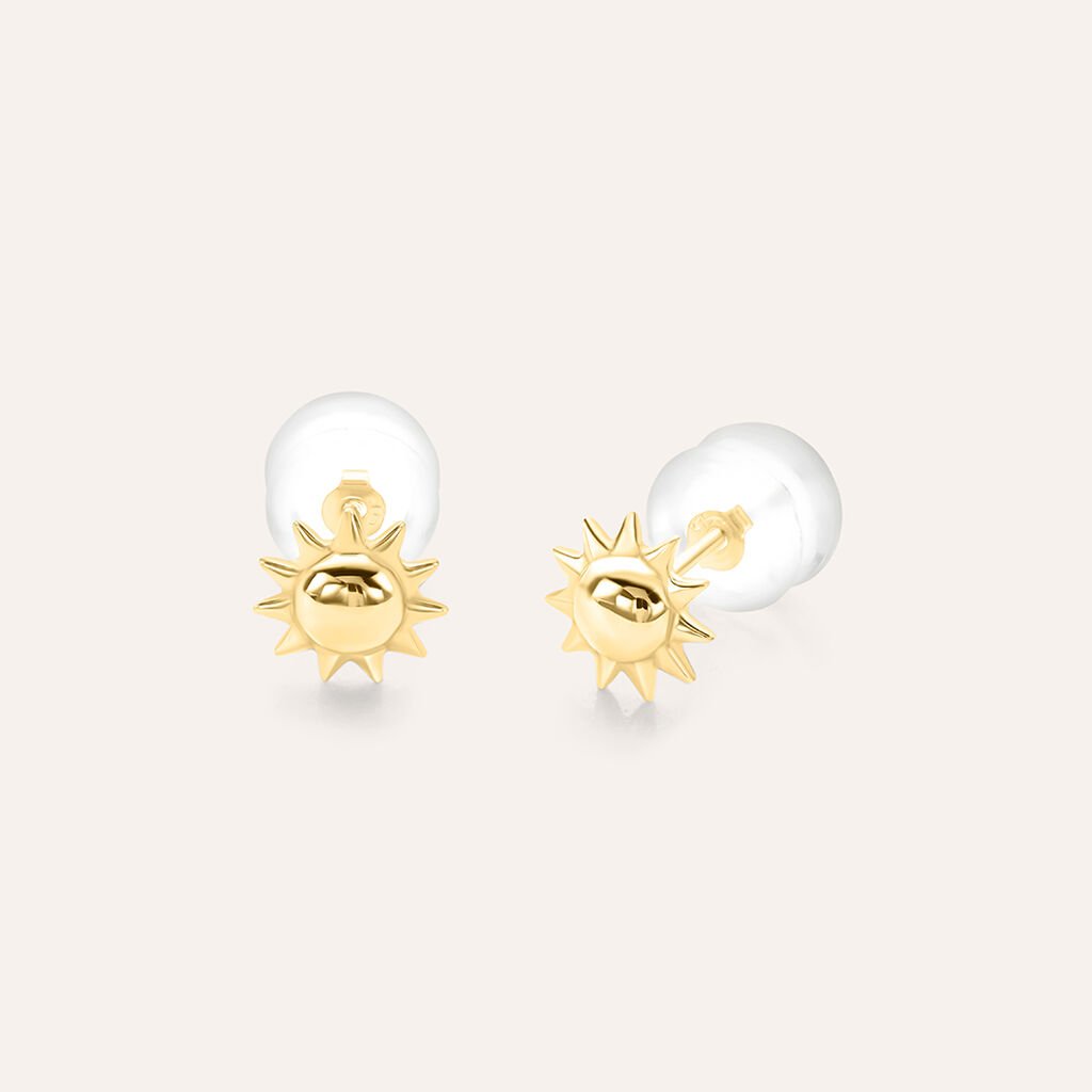 Orecchini a Lobo Stroili Bon Ton Sole Oro 9 Kt