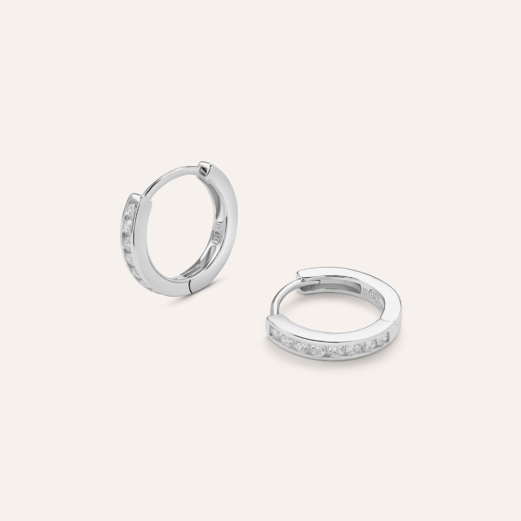 Orecchini Boccole Stroili Silver Elegance Argento Cubic Zirconia