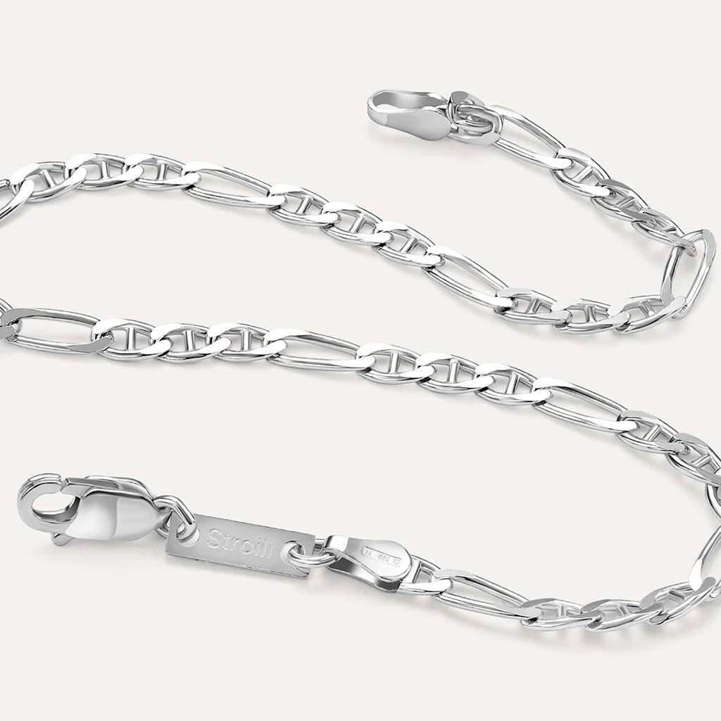 Bracciale Uomo Stroili Gentleman Argento Catena A Maglia Marinara