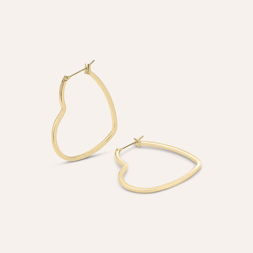 Orecchini a Cuore Stroili Golden Dream Metallo Pvd Oro