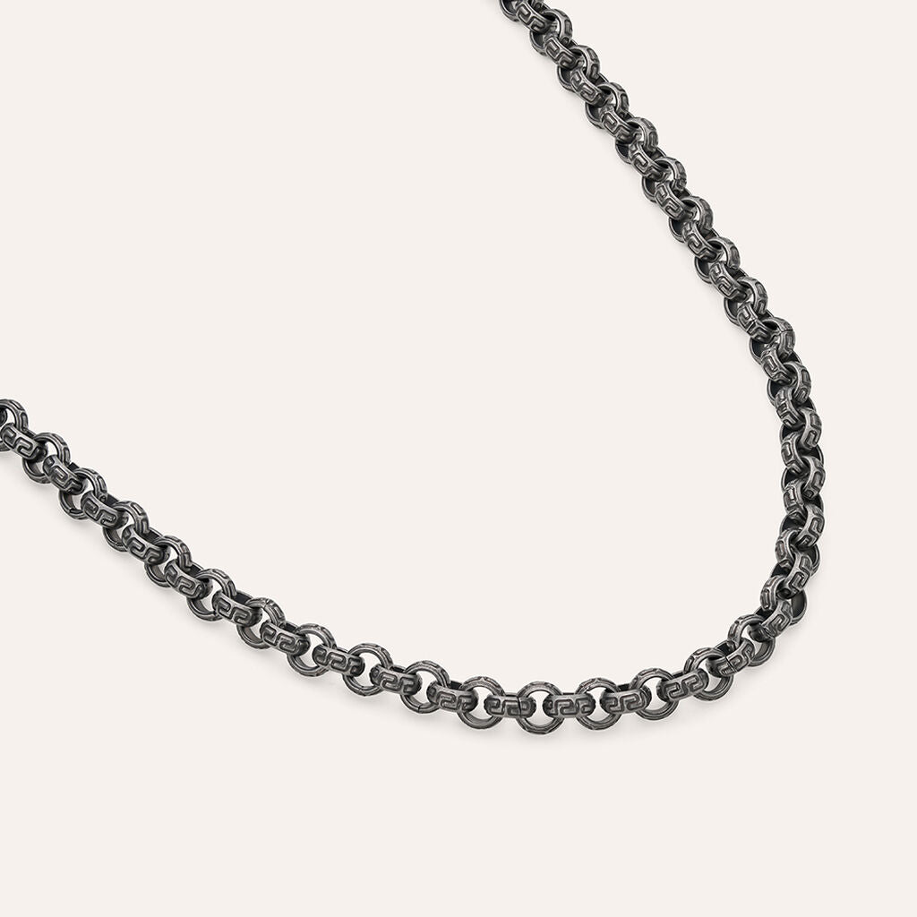 Collana Uomo Stroili Man Code Acciaio Bicolore Maglia Rolò