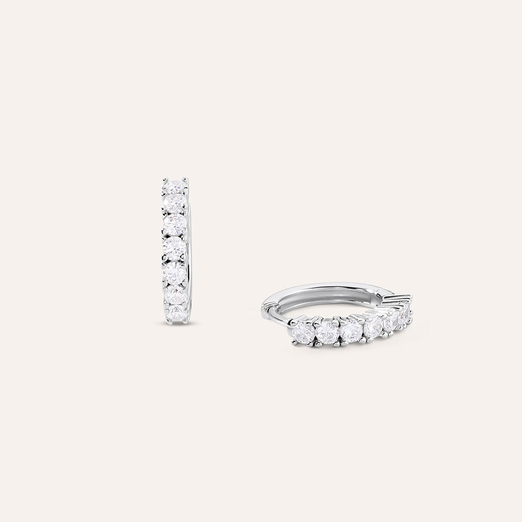 Orecchini Boccolette Stroili Silver Elegance Argento Cubic Zirconia