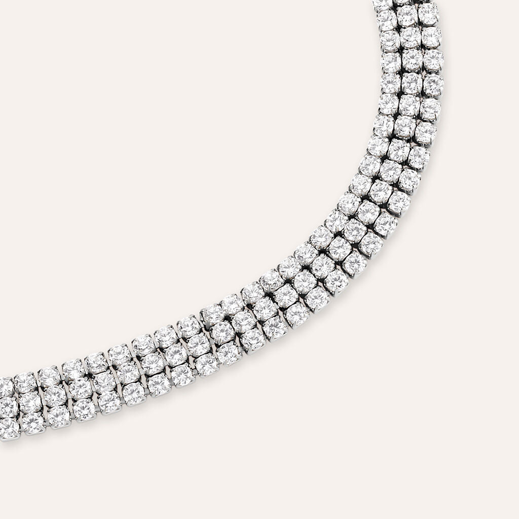 Bracciale Tennis Stroili Aura Acciaio Cubic Zirconia