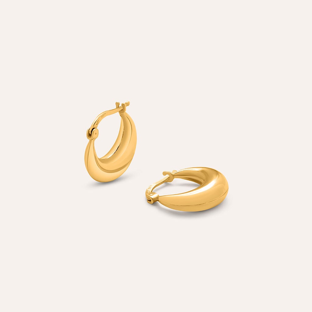 Orecchini Boccole Stroili Silver Collection Argento Dorato