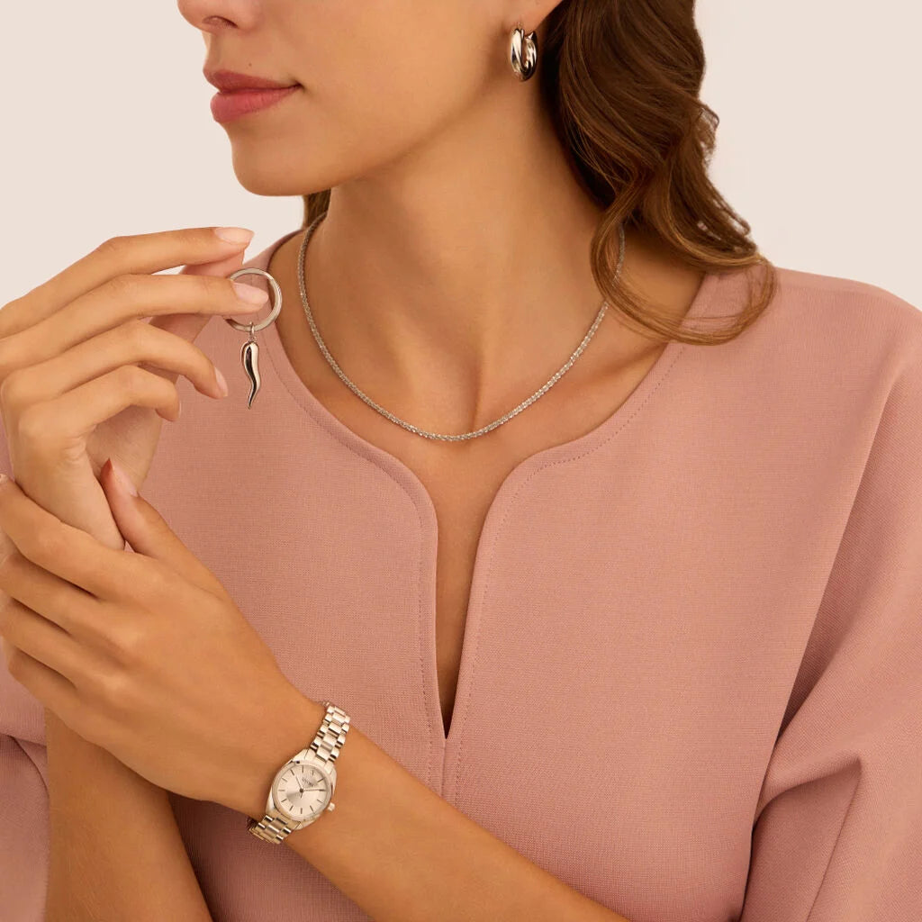 Orecchini A Cerchio Stroili Radiance Acciaio Torchon