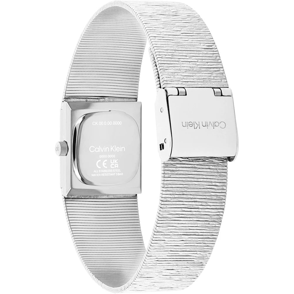 Orologio Calvin Klein Sophisticated Square Lady 20 Mm Acciaio Braccialato Mesh Silver