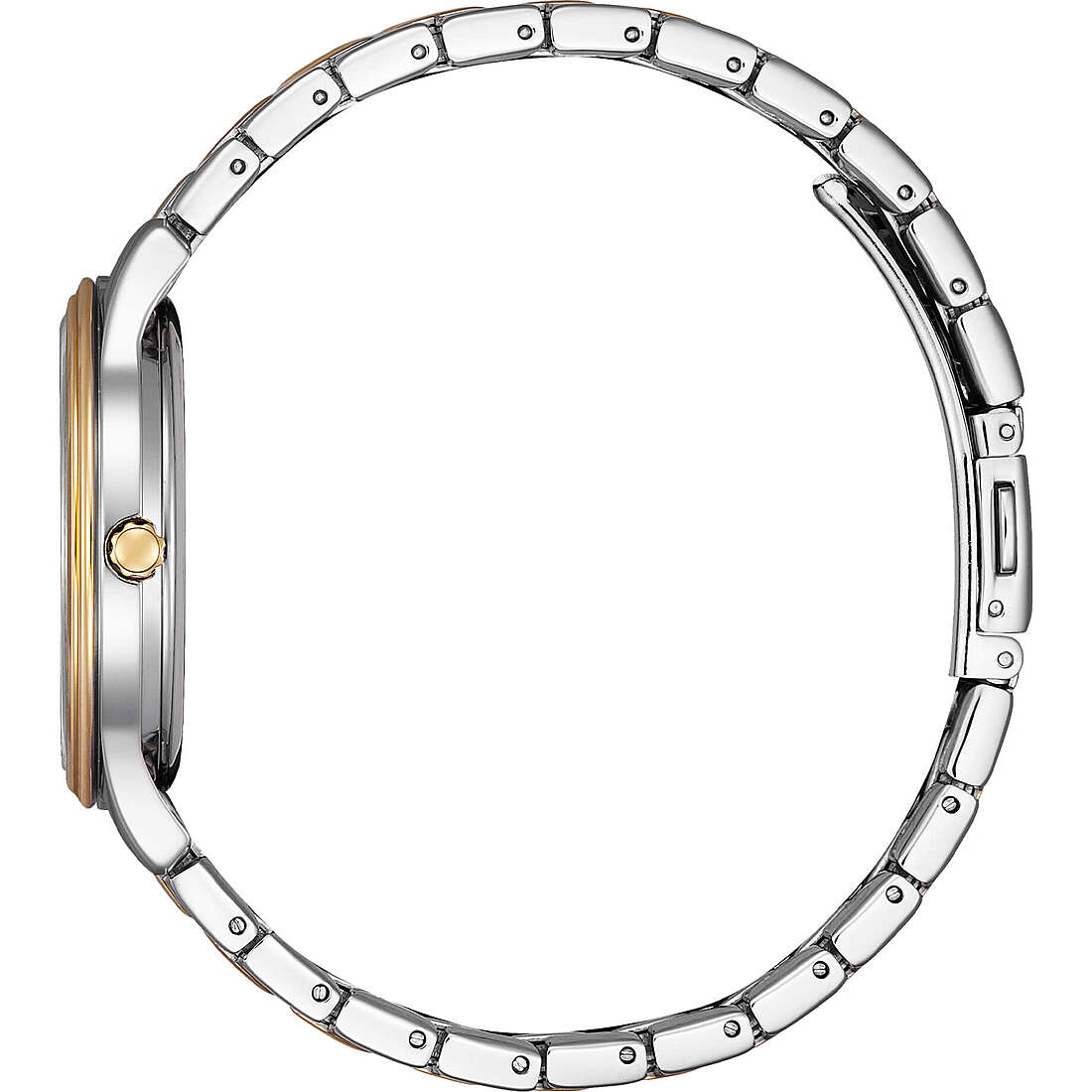 Orologio Citizen Lady Elegance Eco-Drive 34 mm Acciaio Bicolore Braccialato Madreperla