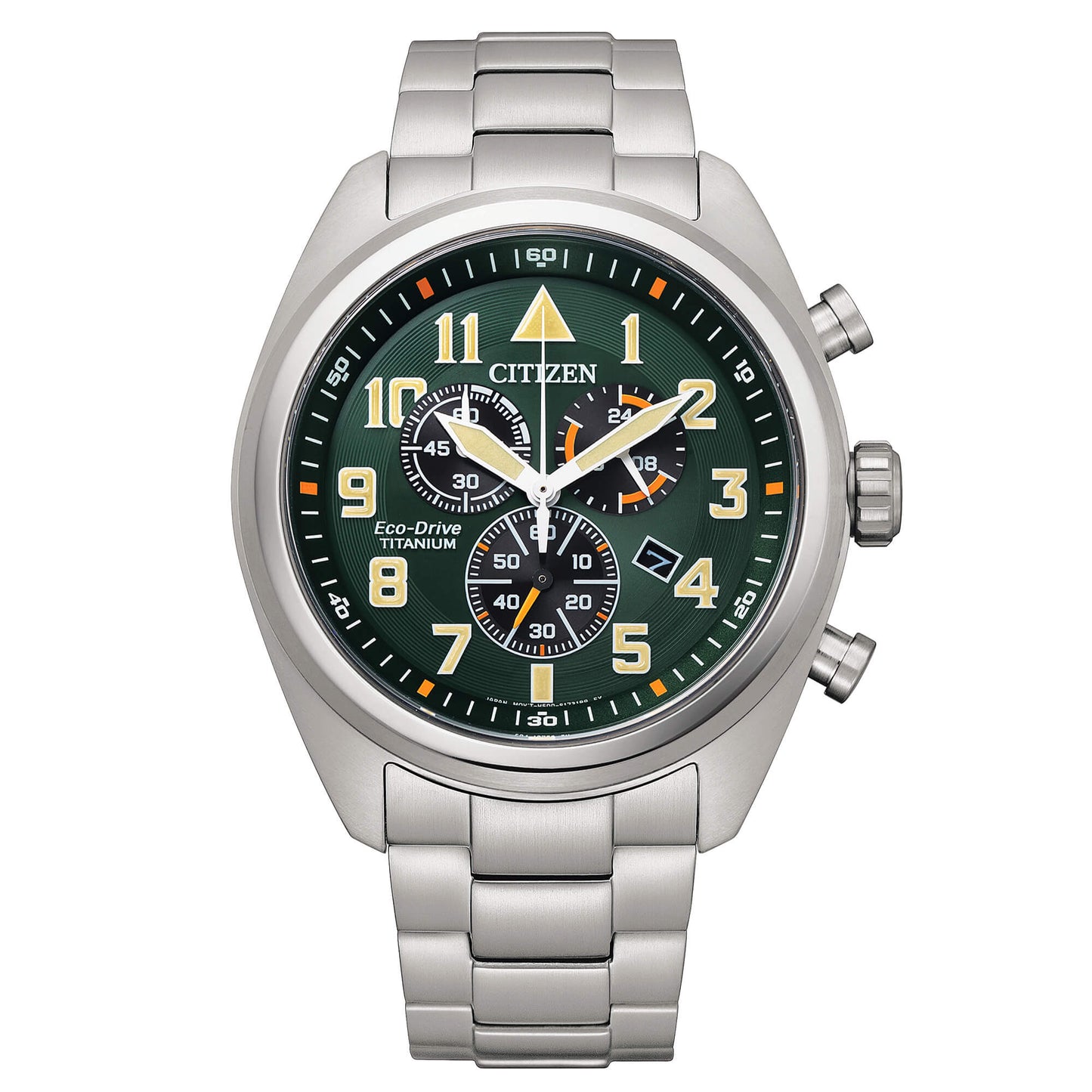 Orologio Citizen Crono Super Titanio Eco Drive Chrono 43 mm Verde