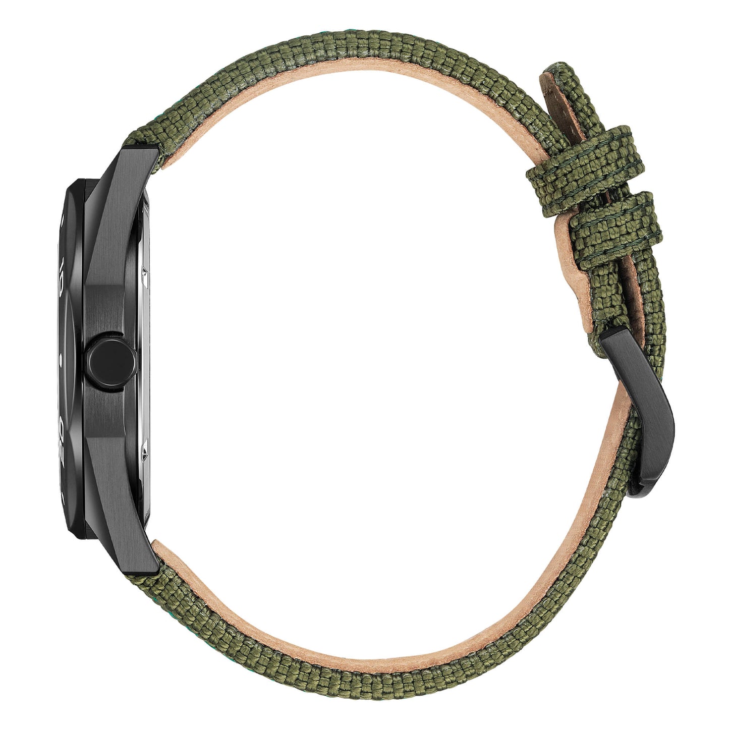 Orologio Citizen Of Metropolitan Sport Eco-Drive 41 mm Pvd Nero Nylon Verde Indici Fluorescenti