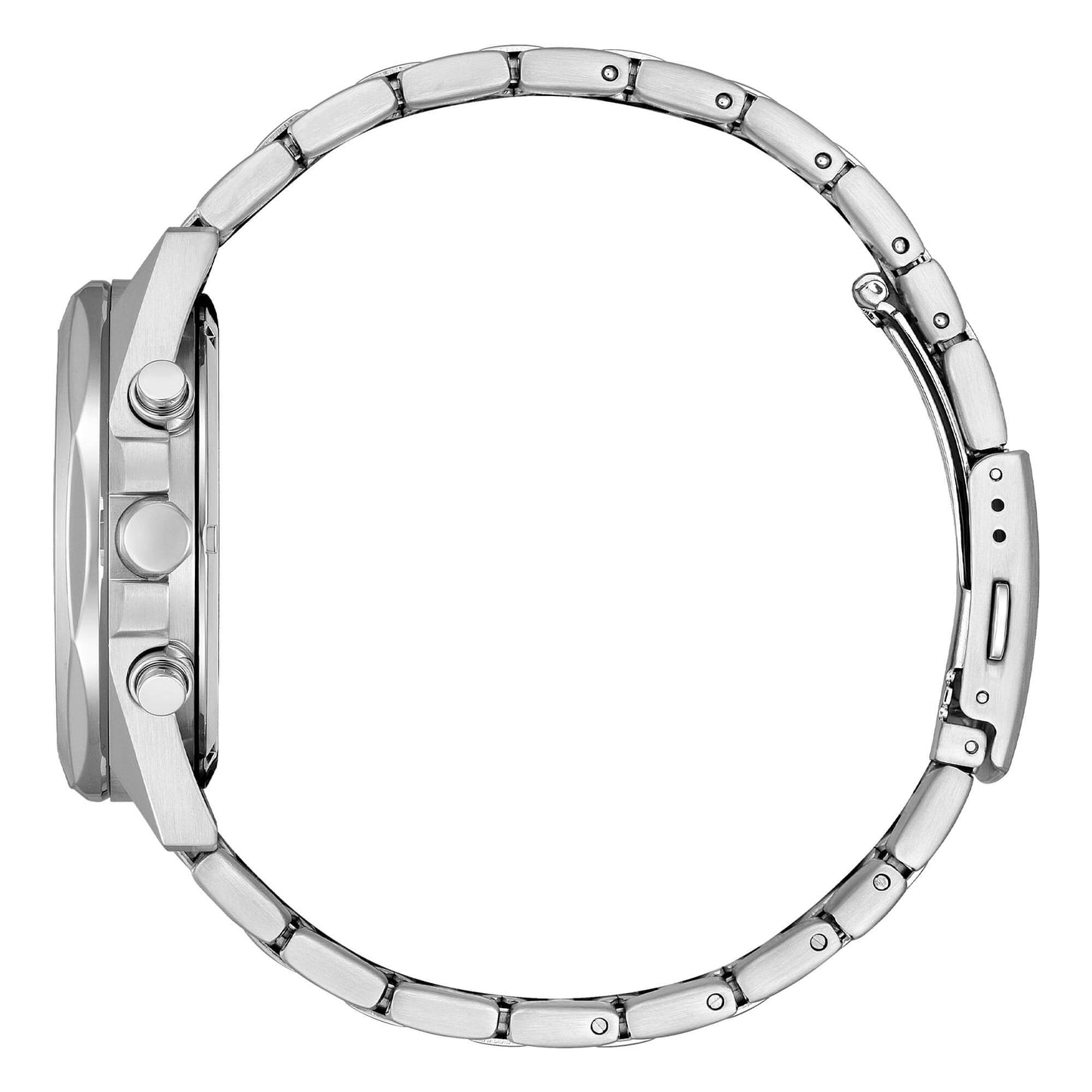 Orologio Citizen Of Metropolitan Crono Eco-Drive 41 mm Acciaio Braccialato Bianco Nero