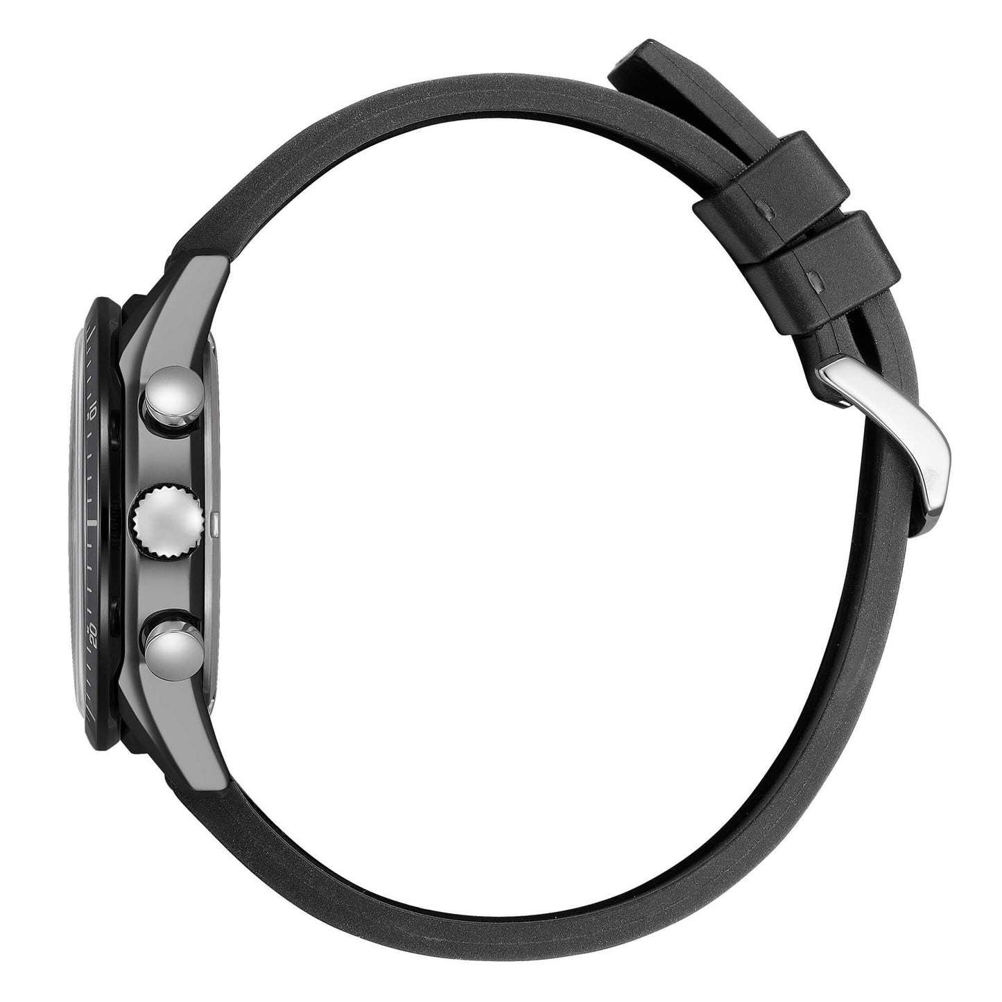 Orologio Citizen Of T9 Crono Eco-Drive 39 mm Pvd Nero Gomma Nera Ghiera Graduata