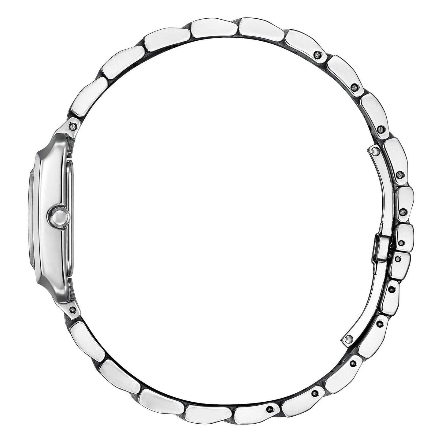 Orologio Citizen Square Eco Drive Lady 22 mm Acciaio Braccialato Madreperla