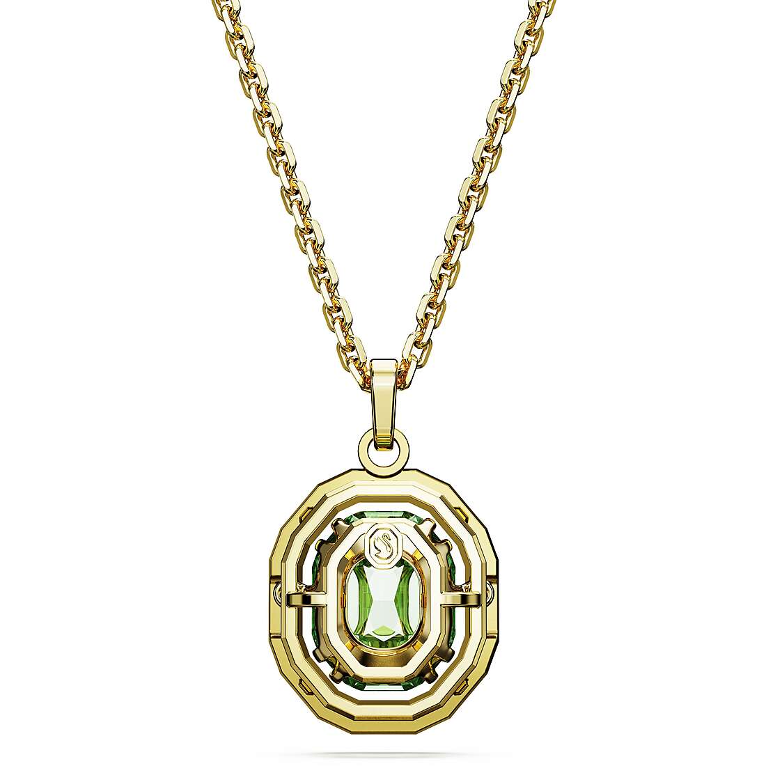 Collana Swarovski Pendente Chroma Tagli misti, Multicolore, Placcato color oro