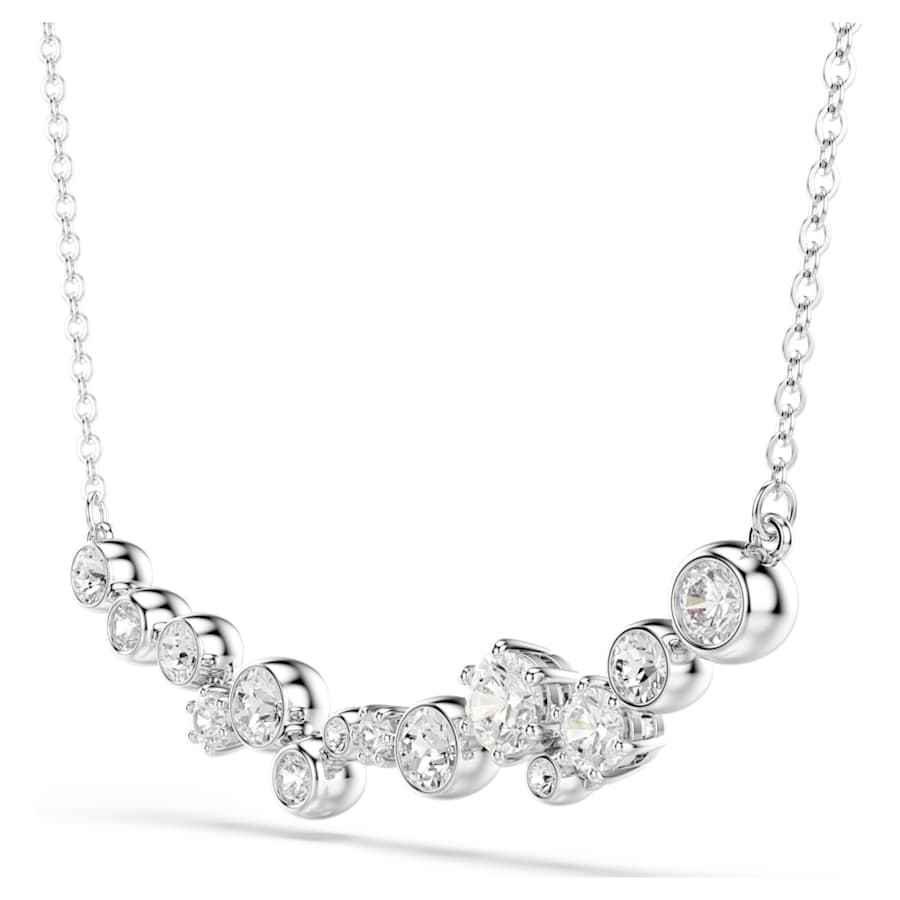 Collana Swarovski Constella Taglio misto, Bianca, Placcato rodio