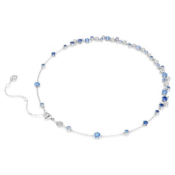 Collana Swarovski Constella Taglio misto, Blu, Placcato rodio
