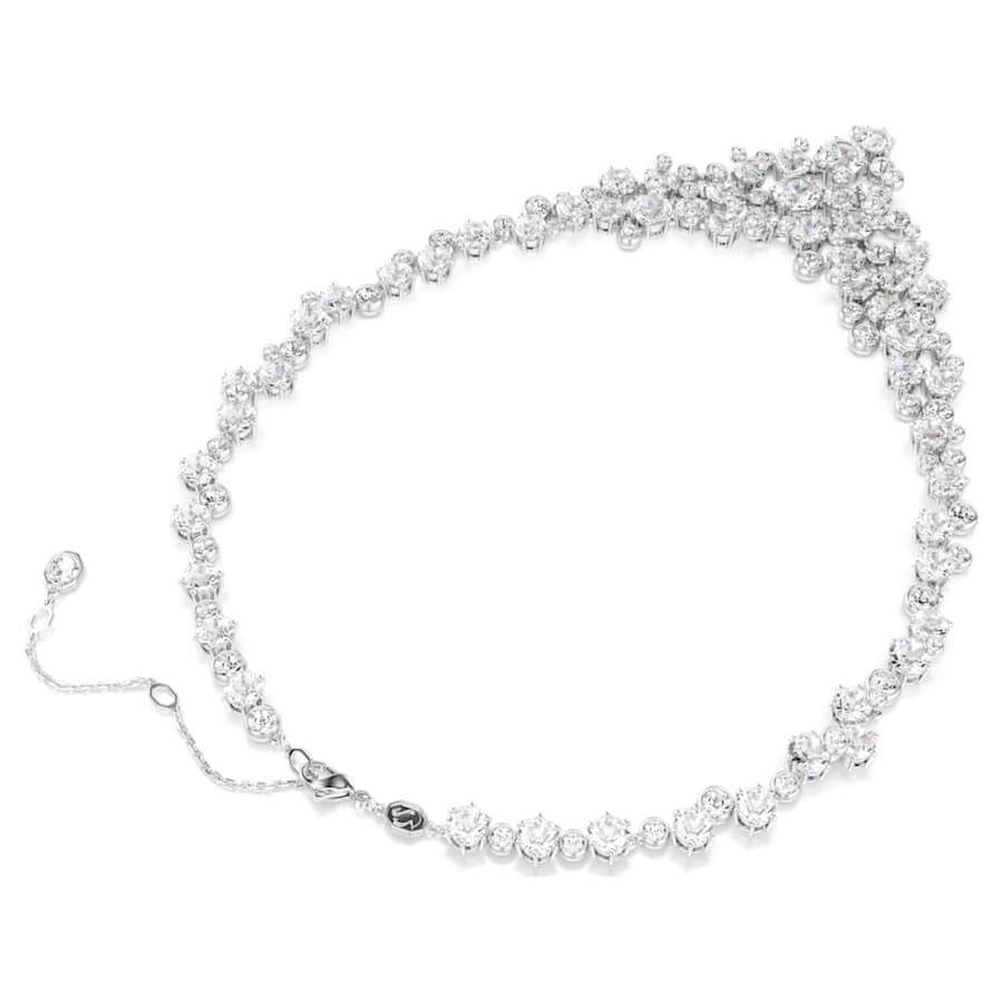 Collana Swarovski Constella Taglio misto, Chiusura, Bianca, Placcato rodio
