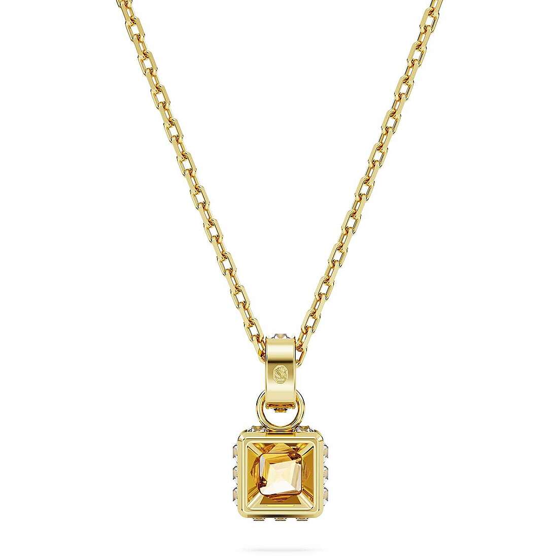 Collana Swarovski Pendente Chroma Giallo, Placcato color oro