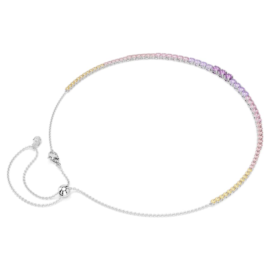 Collana Swarovski Matrix Sfumatura di tagli Round, Multicolore, Placcato rodio