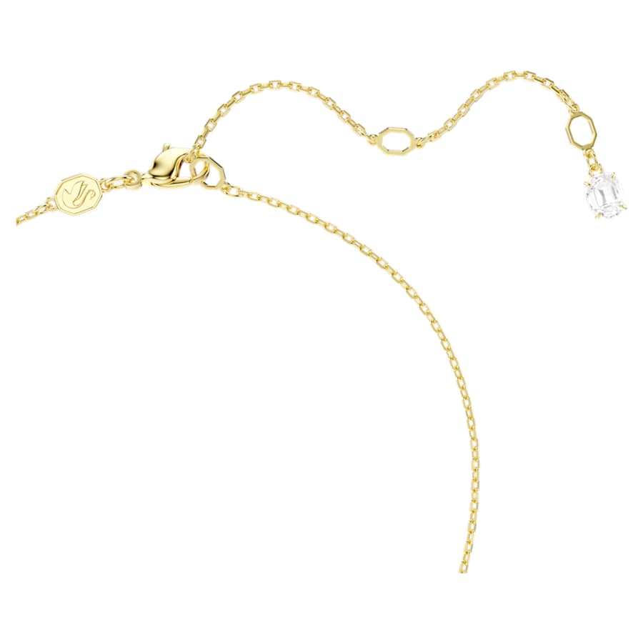 Collana Swarovski Mesmera Cuore, Bianca, Placcato color oro