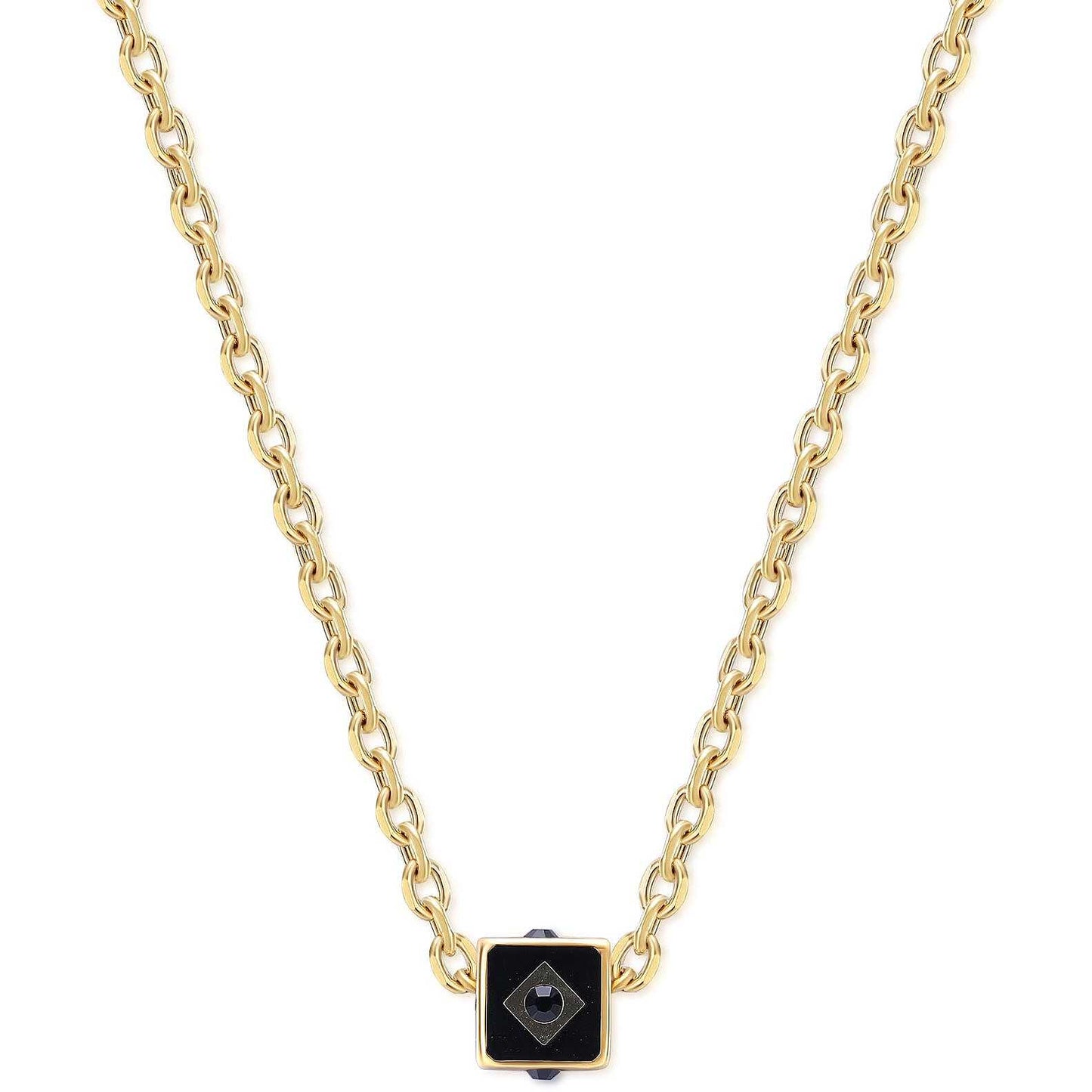 Collana Sagapò Cube Uomo Pvd Oro