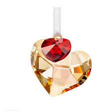 Decorazioni Natalizie Swarovski Cuori in Festa