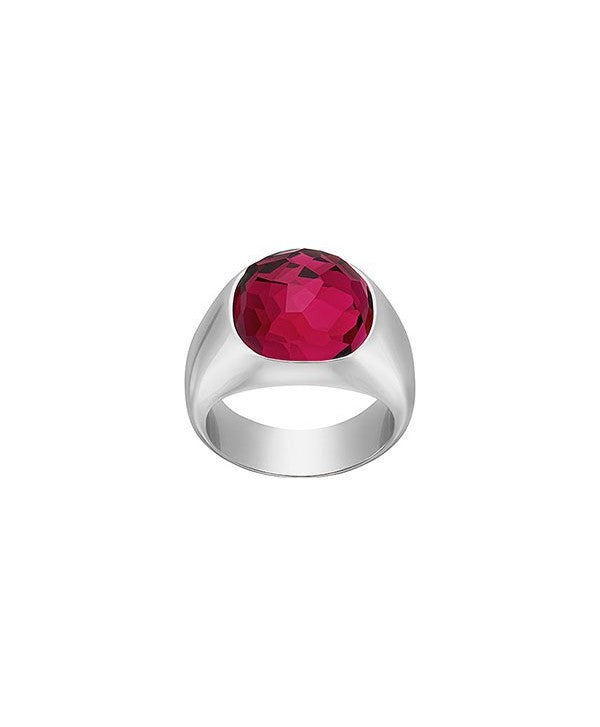 Anello Swarovski Dot Cristallo Rosso - Misura 55