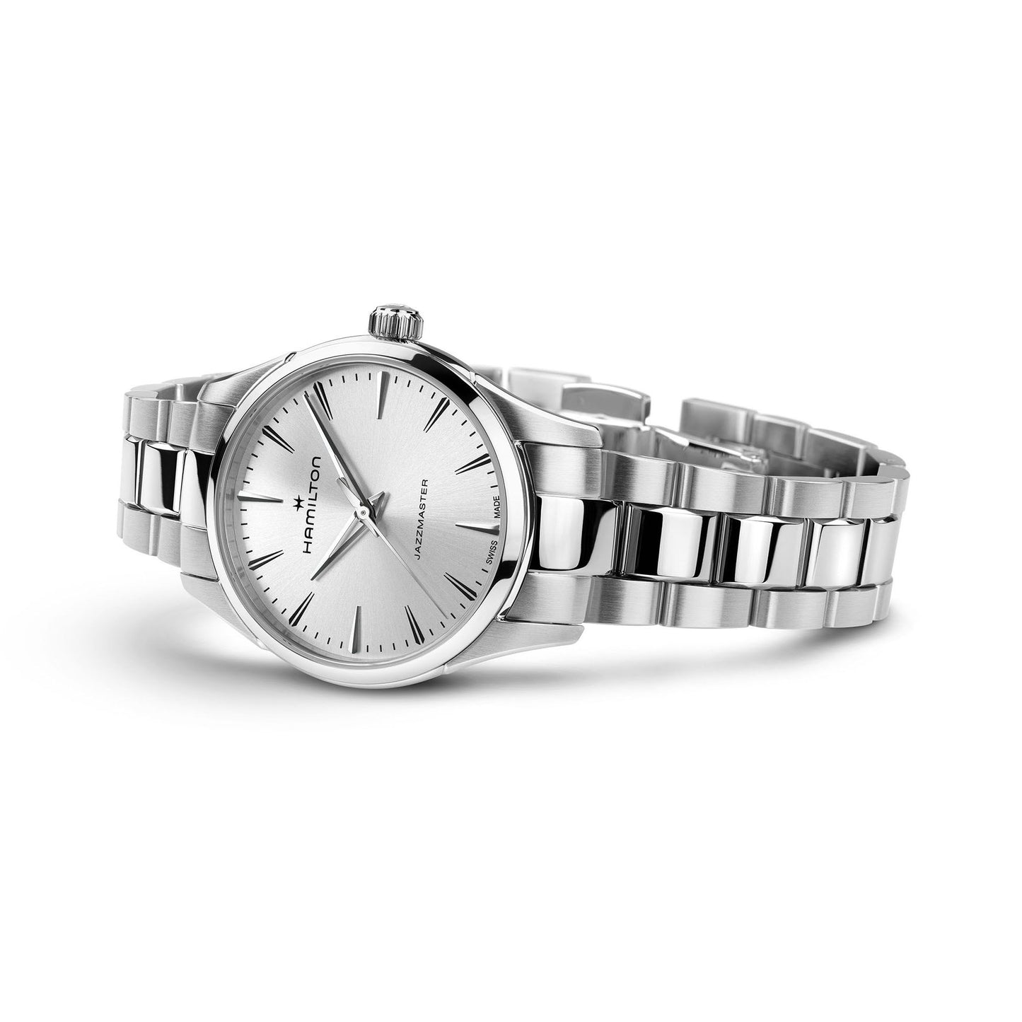 Orologio Hamilton Jazzmaster Quartz Lady 32 Mm Acciaio Braccialato Silver