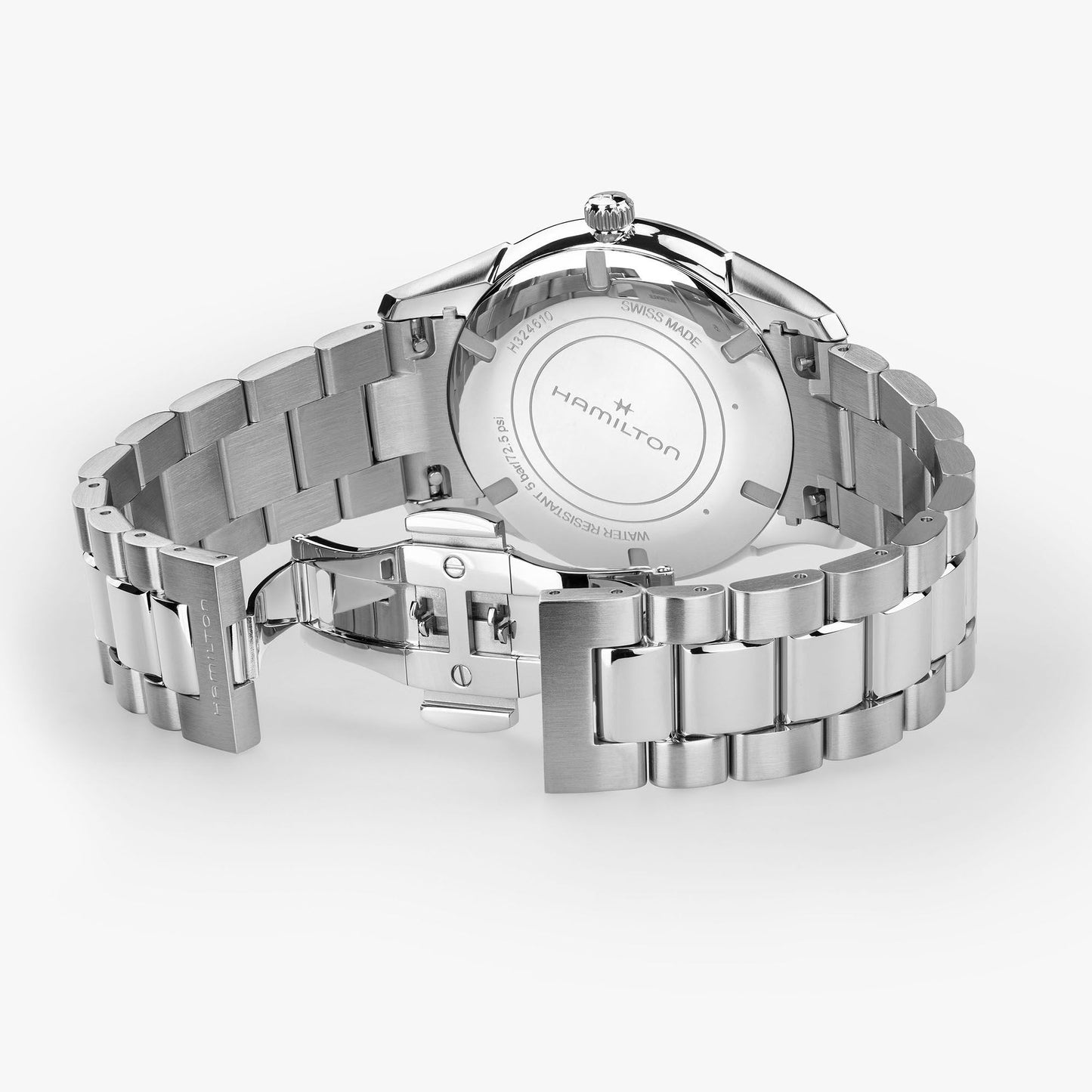 Orologio Hamilton Jazzmaster Quartz 40 Mm Acciaio Braccialato Blu