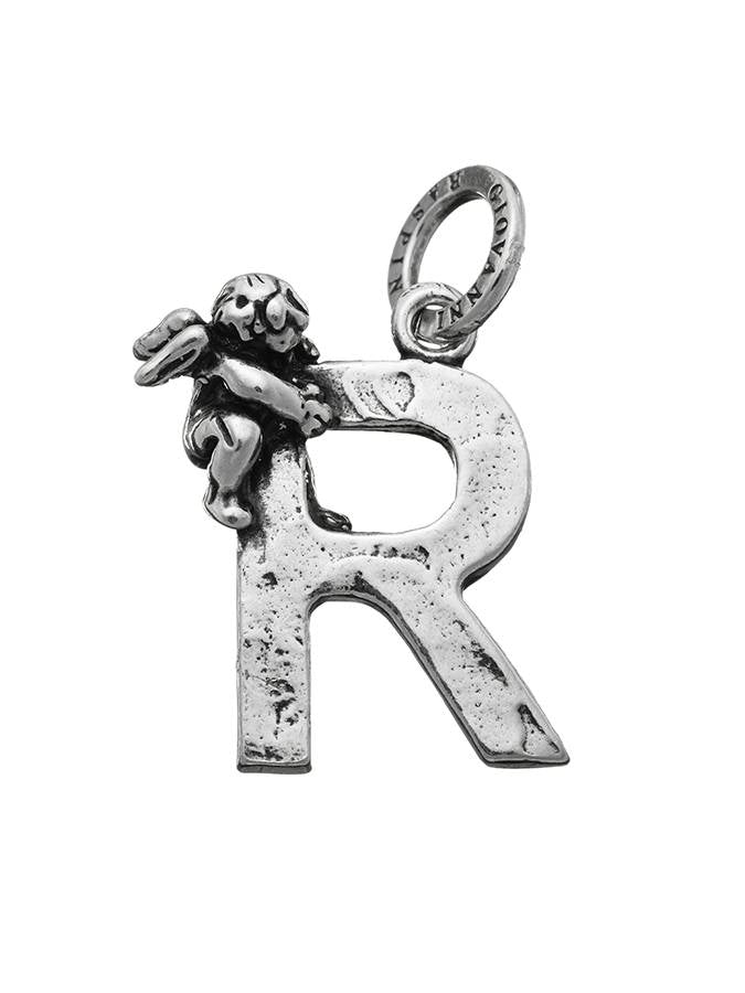 Charms Giovanni Raspini Charm Zodiaco Lettera R Con Angelo