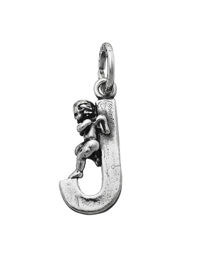 Charms Giovanni Raspini Charm Zodiaco Lettera J Con Angelo