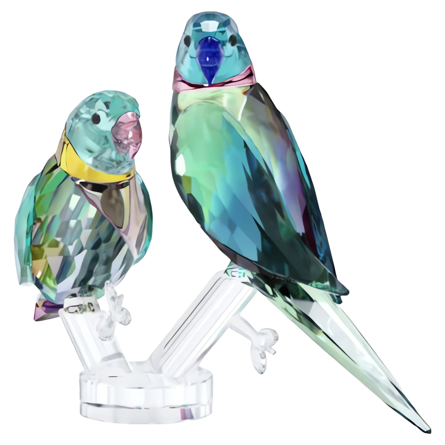 Oggettistica Swarovski Jungle Beats Coppia di Pappagallini Fife e Fifer