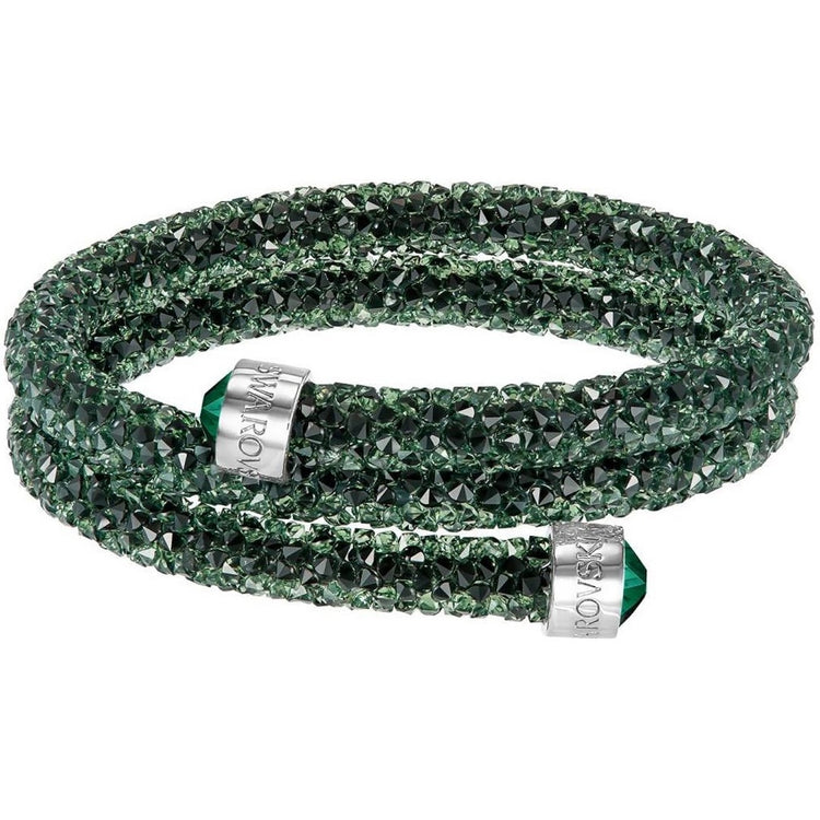 Bracciale Rigido Swarovski Crystaldust Double, Verde