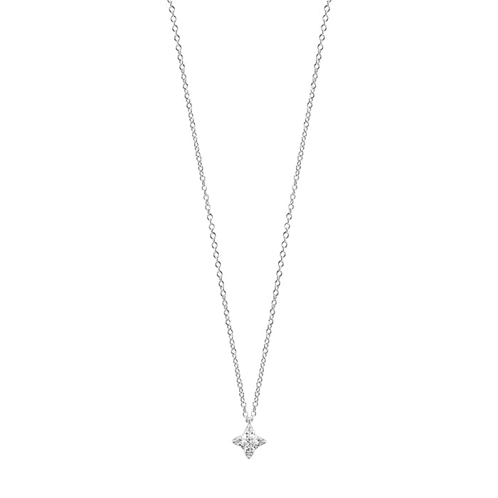 Collana Salvini Luminosa Punto Luce Pavè Oro Bianco e Diamanti
