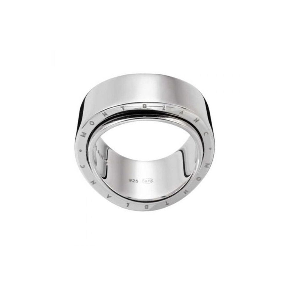 Anello A Fascia Montblanc Profile Collection Wish Argento Grande - Misura 56