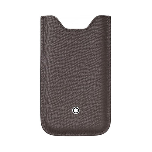 Porta Iphone Montblanc Meisterstuck Selection Smartphone Pelle Grigia