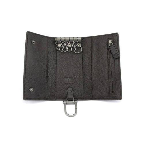 Portachiavi Montblanc Meisterstuck Chiusura a Bottone In Pelle Nera