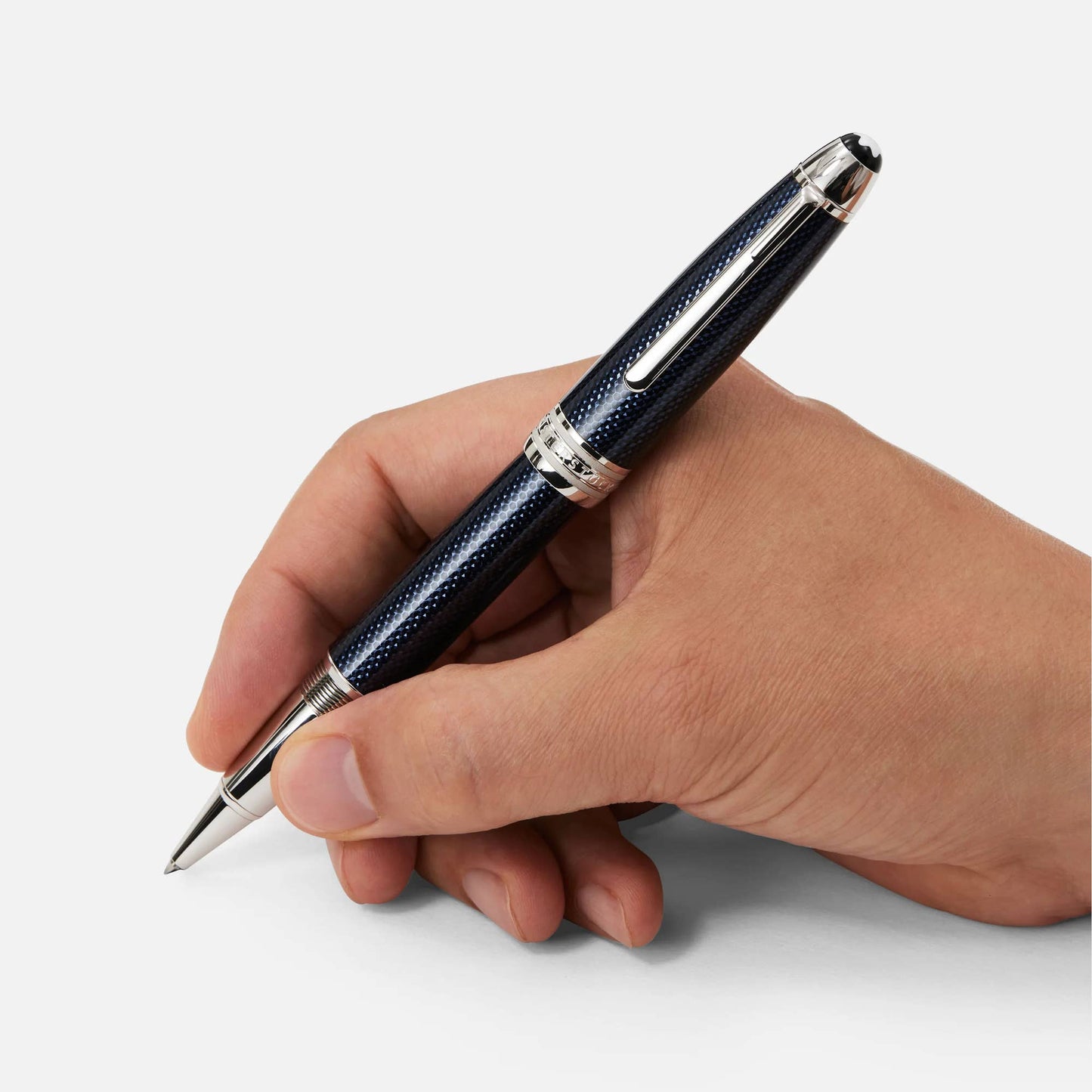 Penna Roller Montblanc Meisterstuck Solitaire Douè Blue Hour Le Grand