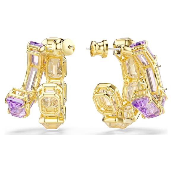 Orecchini Swarovski Millenia Taglio misto, Multicolore, Placcato color oro