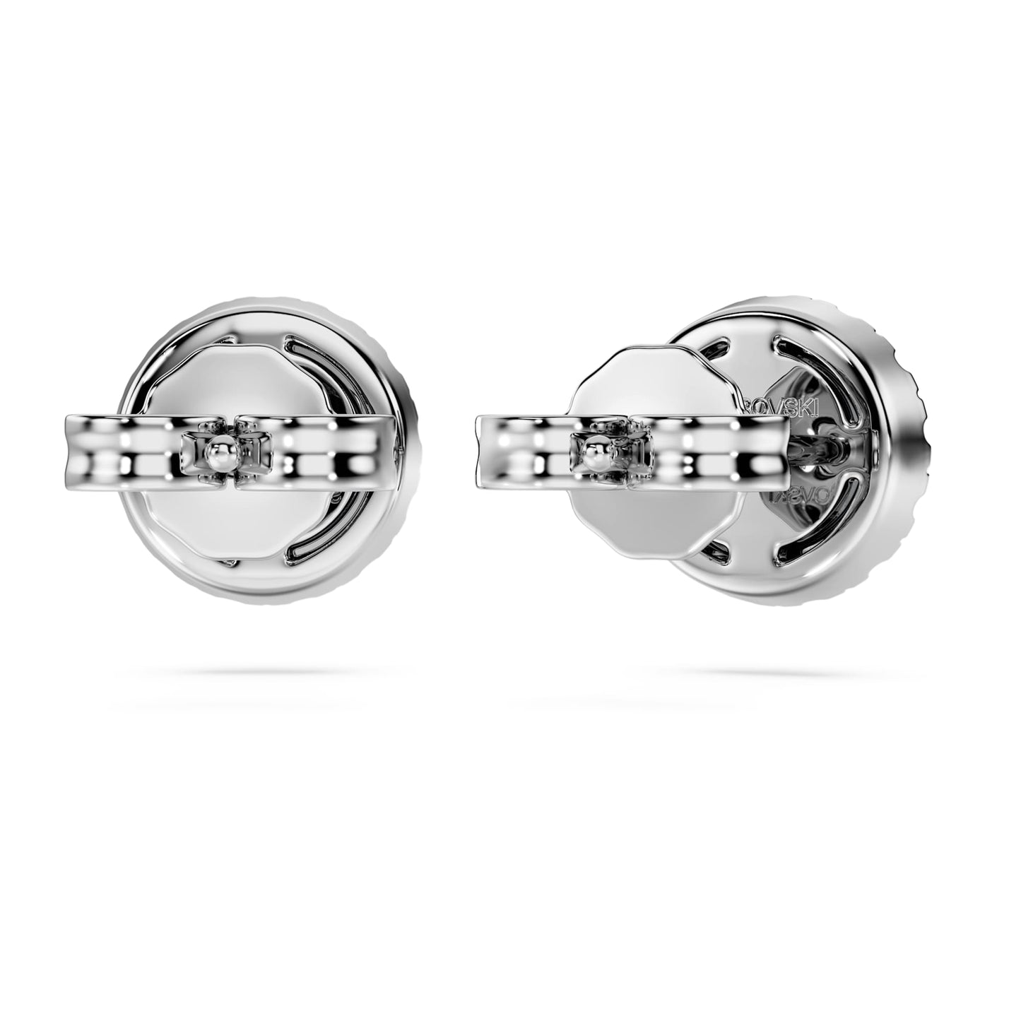 Orecchini a lobo Swarovski halo Eternity Diamanti creati in laboratorio 0,75 ct tw, Taglio Round, Oro bianco 18 K