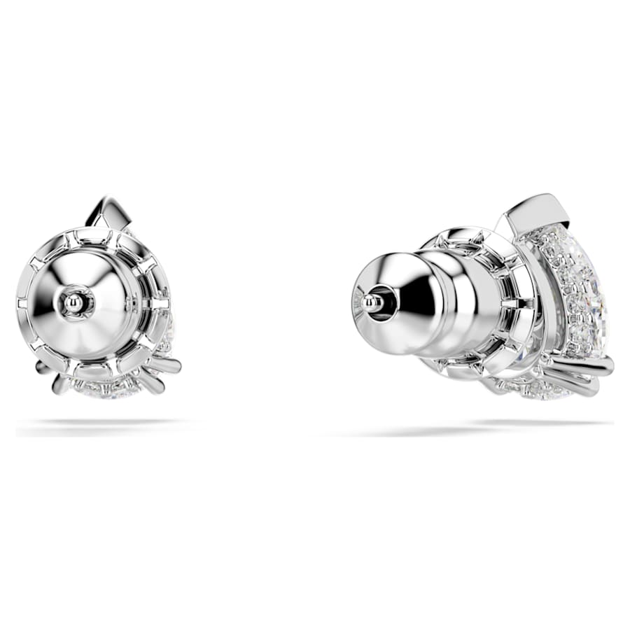 Orecchini Swarovski Stilla Taglio Pear, Bianchi, Placcato rodio