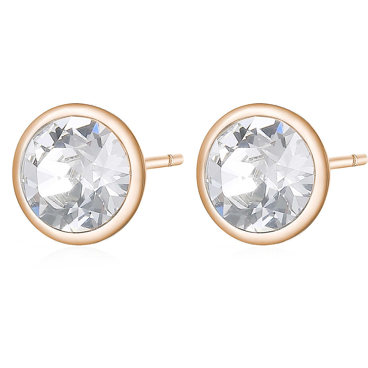 Orecchini Brosway Symphonia Orecchini Pvd Oro Rosa Punti Luce Con Cristalli