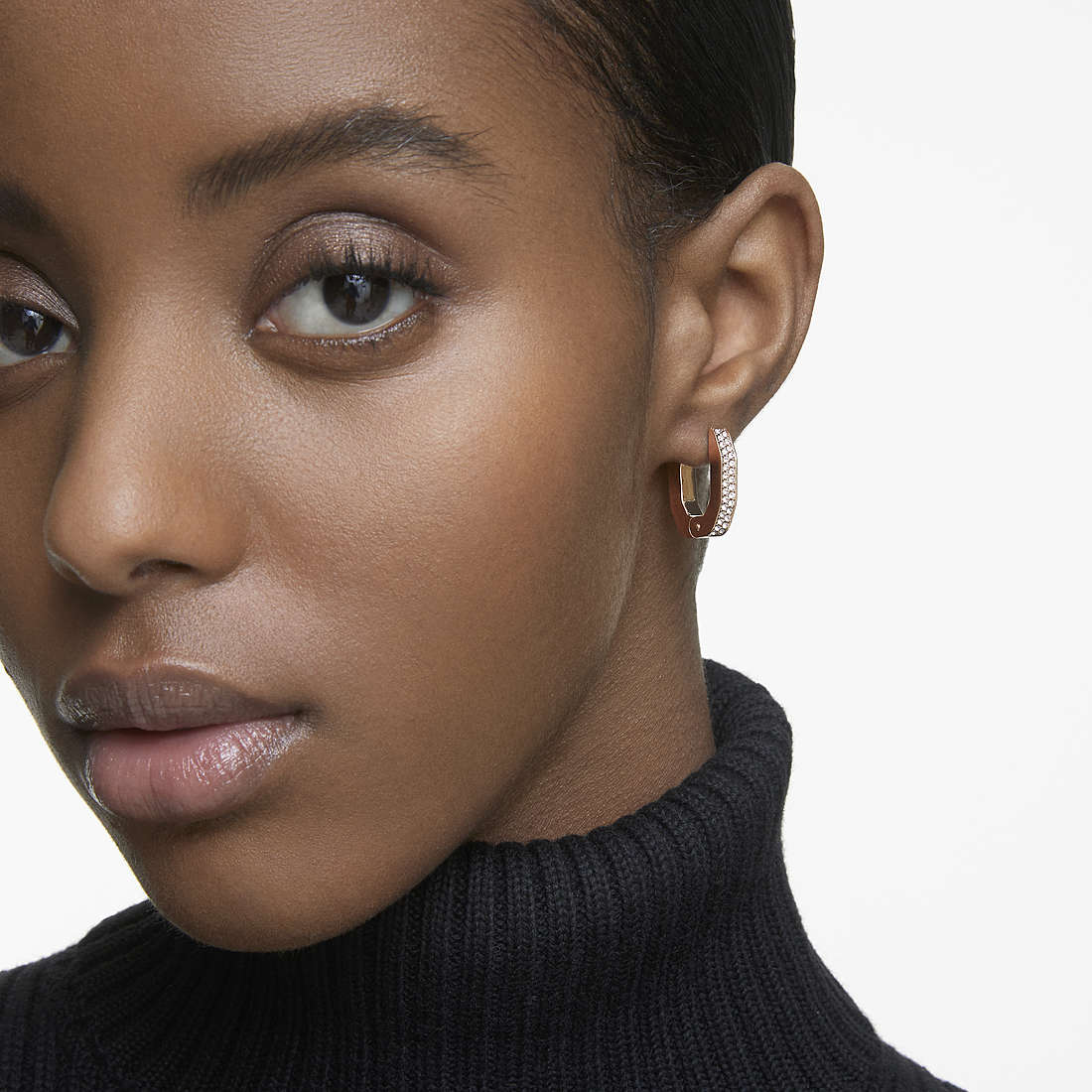 Orecchini Swarovski Dextera Orecchino a Cerchio Placcatura color oro rosa